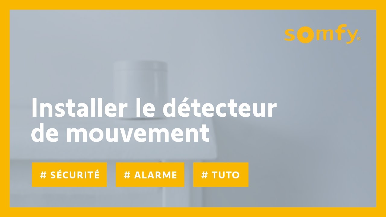 Comment installer le détecteur de mouvement intérieur de votre alarme Somfy ? | Somfy