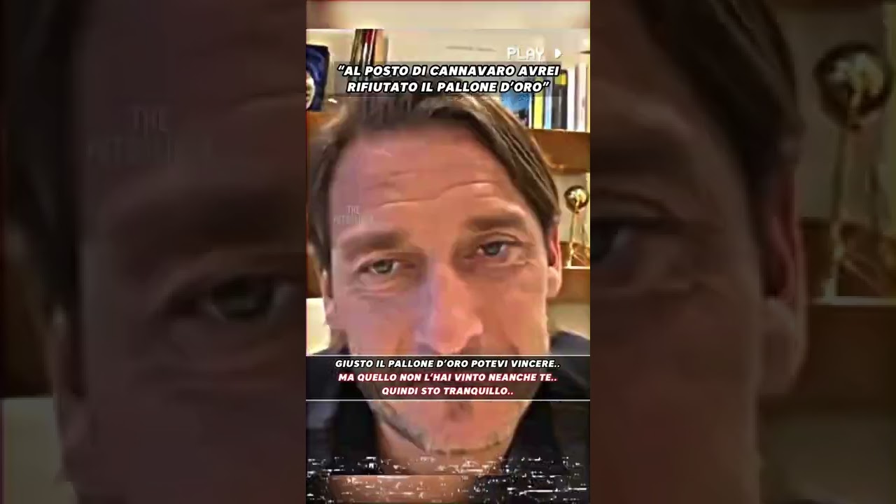 TOTTI e DEL PIERO sognavano di vincere un PREMIO in particolare #totti #delpiero #calcio #shorts