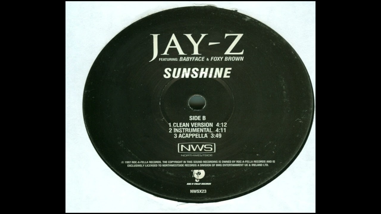 Jay-Z ft. Babyface, Foxy Brown - Sunshine (Acapella)