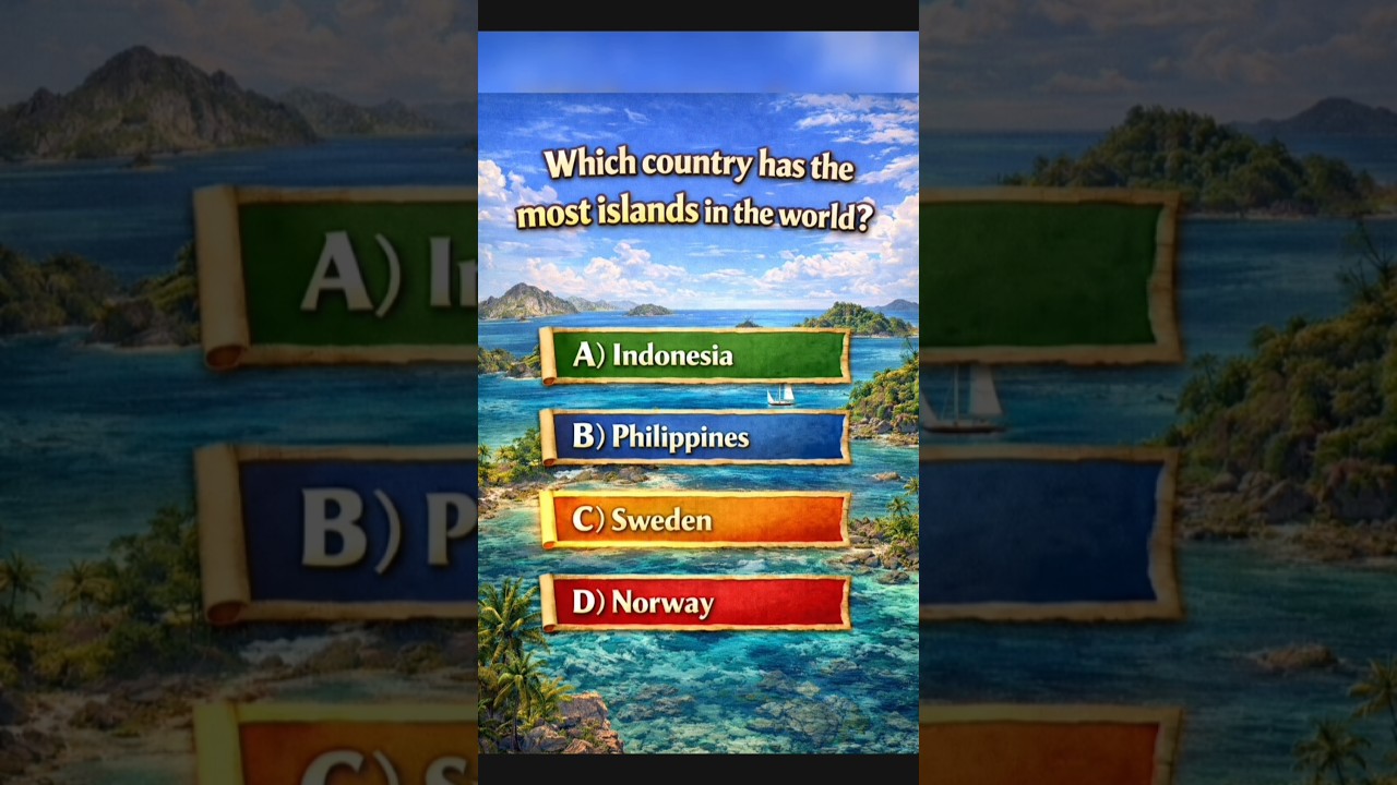 Country With Most Islands & Smallest Continent 🌍 | GK Facts 