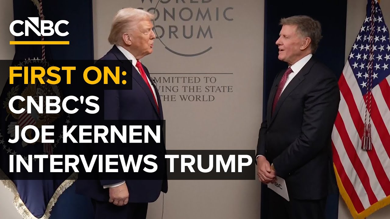 FIRST ON: CNBC's Joe Kernen interviews President Trump in Davos — 1/21/2026