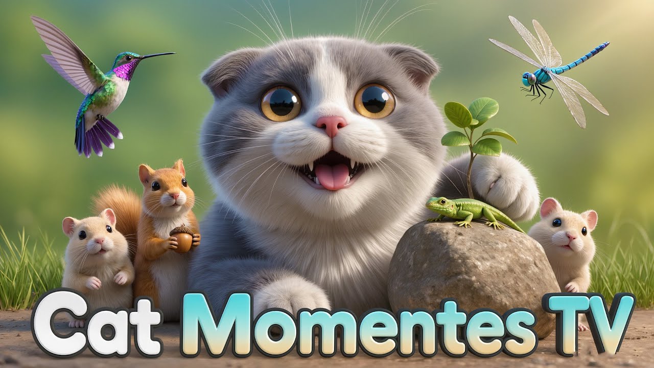 Cat Moments TV | Watching Animals Move Naturally – Garden, Woods & Water EP.103