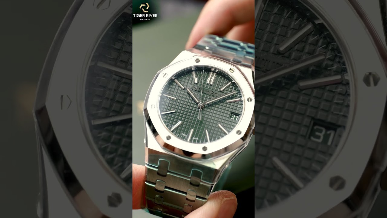 Green with envy! Check out the first look at the Audemars Piguet Royal Oak Automatic 15510ST