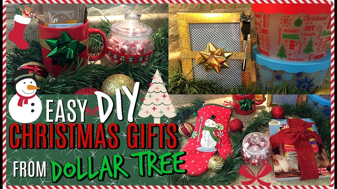 6 DIY CHRISTMAS GIFT IDEAS FROM DOLLAR TREE | SMALL+EASY GIFT IDEAS | CHRISTMAS 2017