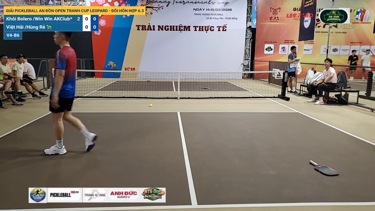 LIVE | GIẢI PICKLEBALL AN ĐỒN OPEN TRANH CUP LEOPARD - ĐÔI HỖN HỢP 6.3 | V2-B18