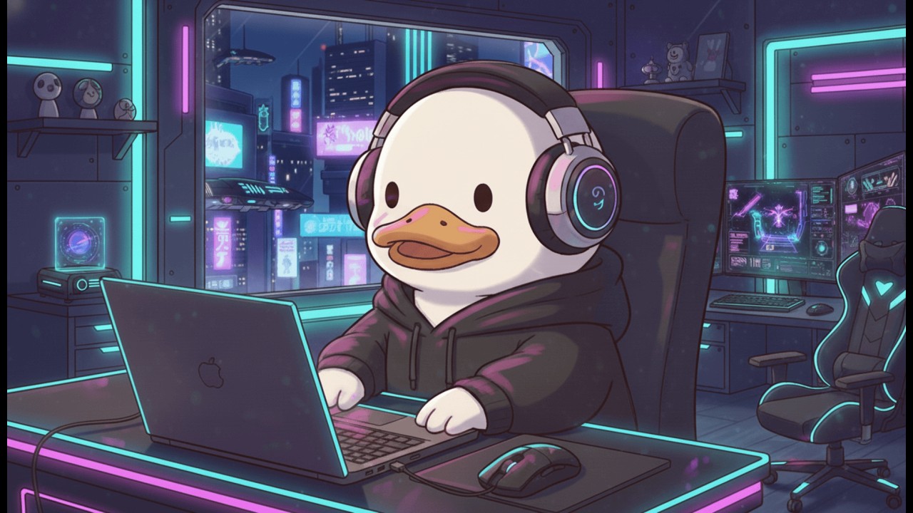Late Night Gaming Lofi 🎮 Cozy Duck Beats for Focus & Grinding