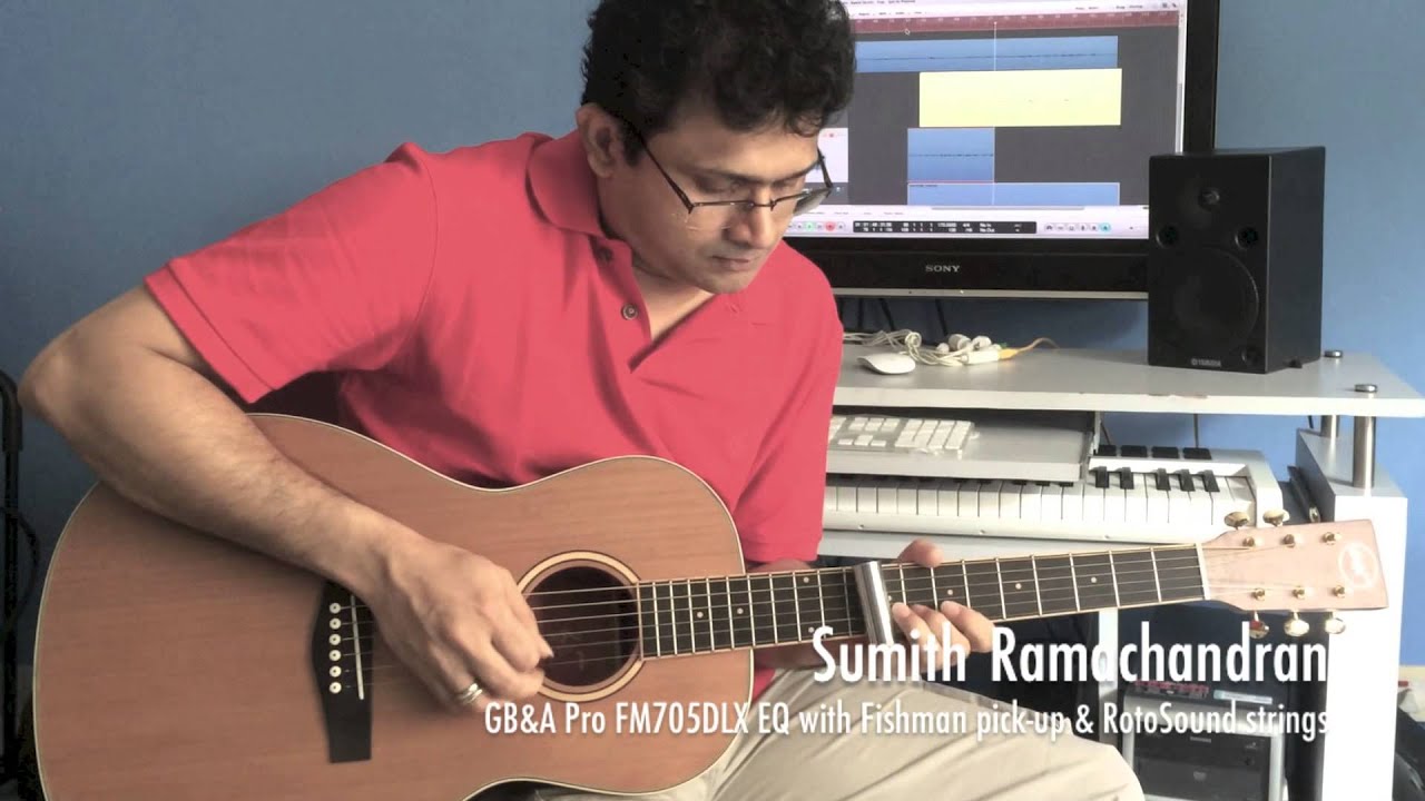 Sumith Ramachandran playing his GBA Guitar.