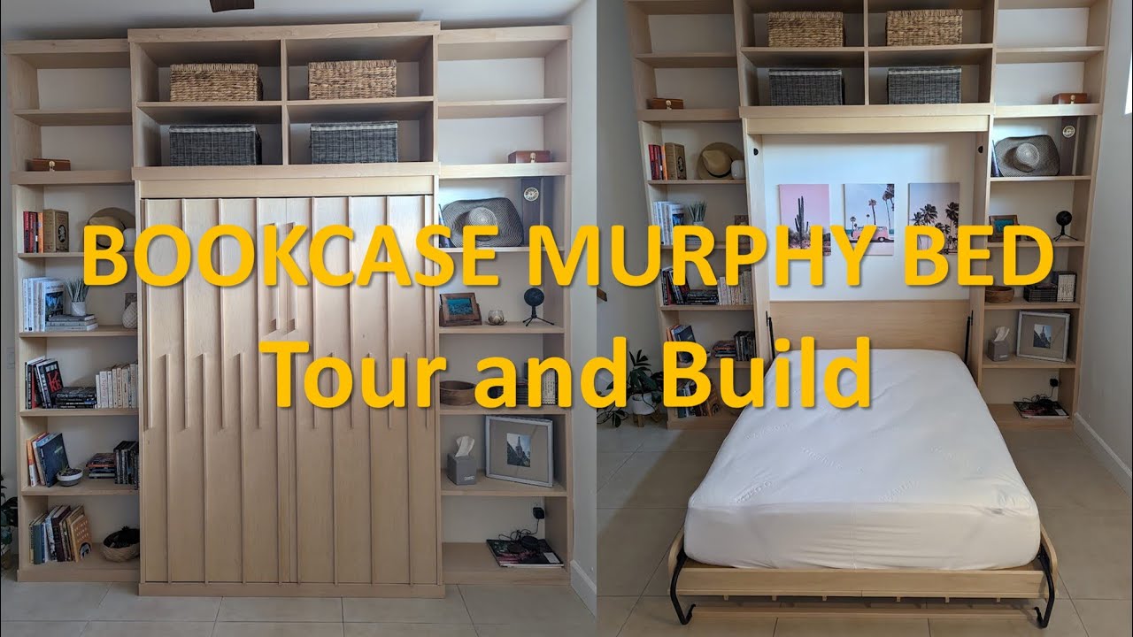 A DIY Murphy Bed Bookcase Build - Woodworking