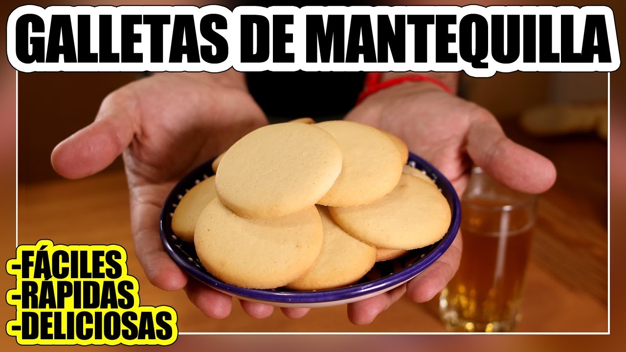 🍪 Cómo hacer GALLETAS de MANTEQUILLA | Las más FÁCILES y RICAS