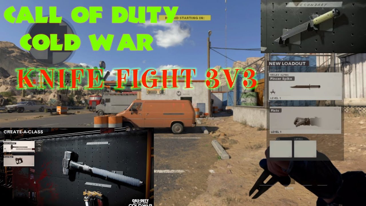 Call Of Duty Black Ops Cold War: Gunfight ( Diesel Knife Fight 3V3 ) Gameplay (No commentary) (4K)