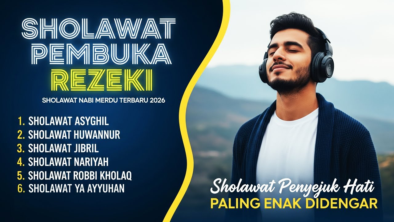 Sholawat Nabi Penyejuk Hati Dan Penenang Pikiran | Lagu Sholawat Untuk Tidur & Pembuka Rezeki