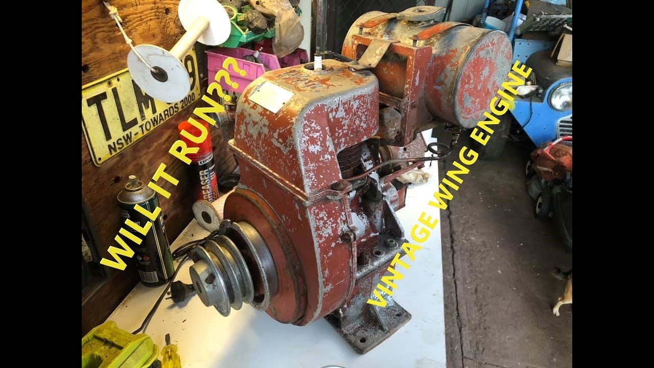 Will it run? WING vintage stationary engine