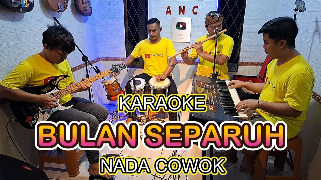 BULAN SEPARUH KARAOKE NADA COWOK LILIS KARLINA