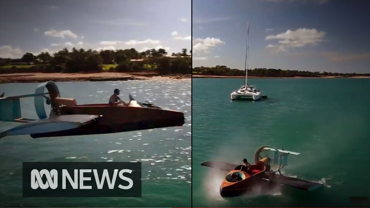 Darwin man stuns locals with a hovercraft built in his carport | ABC News
