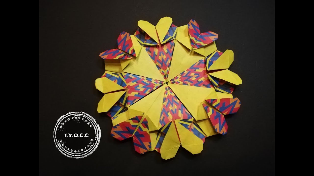 EASY TO MAKE HEART MANDALA/ HEART COASTERS/HART MANDALA ORIGAMI VOUWEN