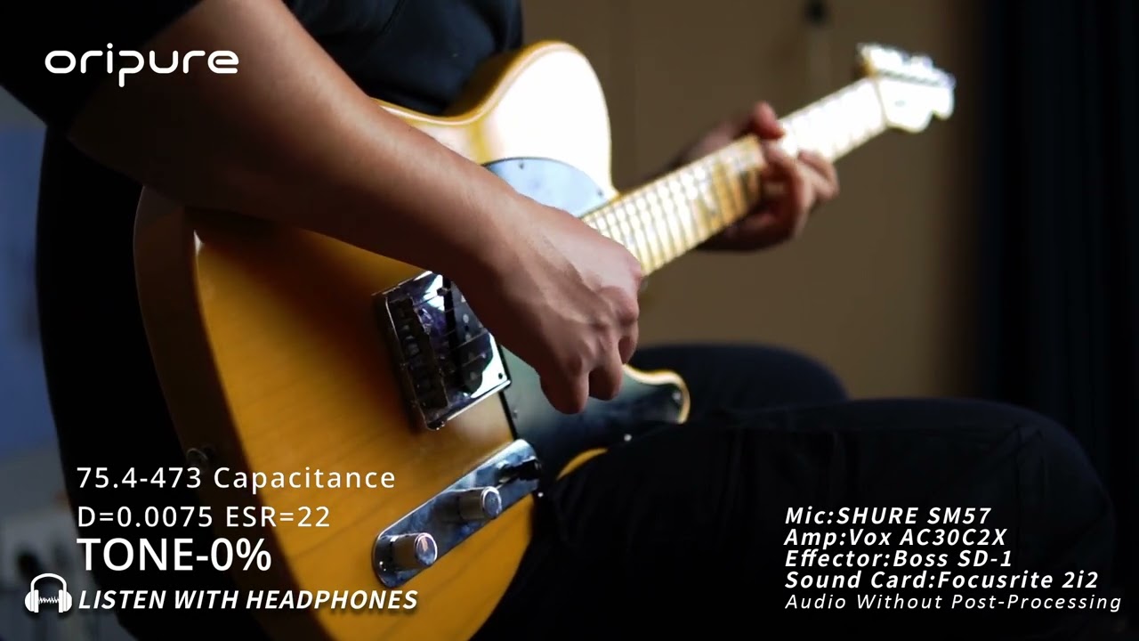 Find Guitar Tone Pot Capacitors, OriPure Capacitors or 1975 Vintage Capacitors?