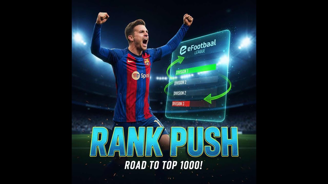 LIVE 🔴 eFootball Rank Push | Road to Top Rank 🔥
