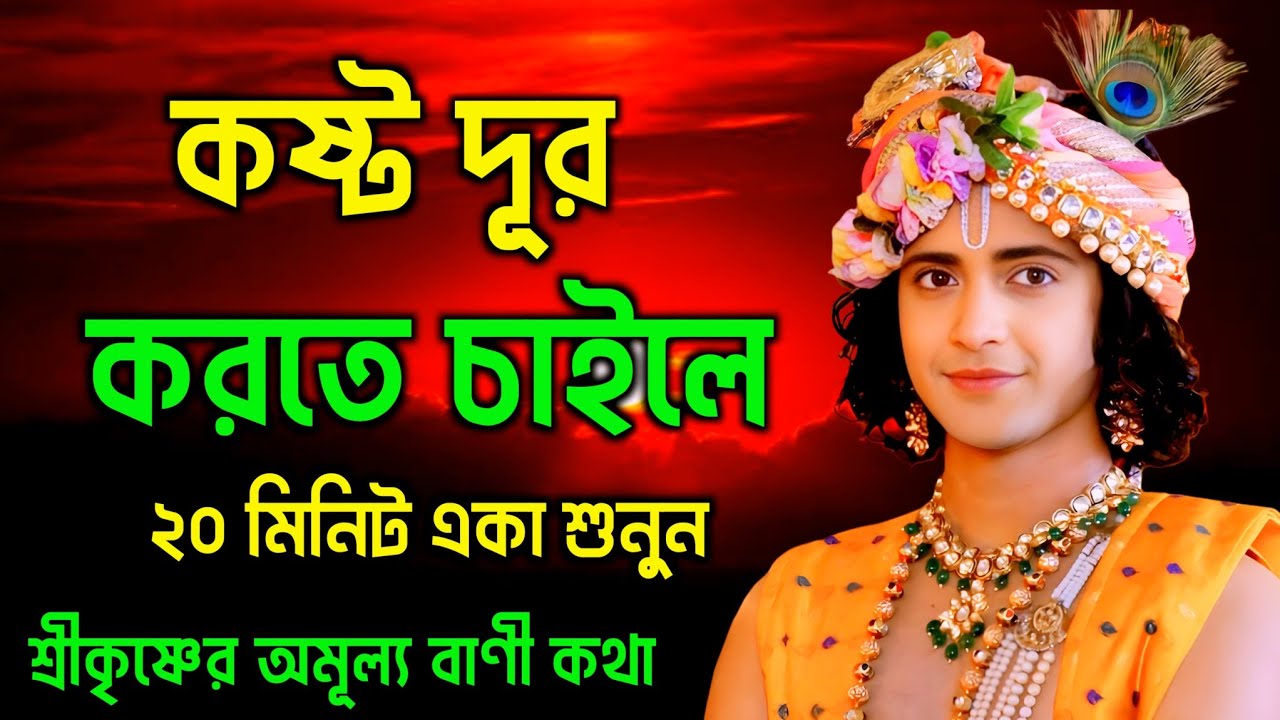 কষ্ট দূর করতে চাইলে ২০ মিনিট একা শুনুন | ভগবান শ্রীকৃষ্ণের অমূল্য বাণী কথা | Gita Sri Krishna Bani 