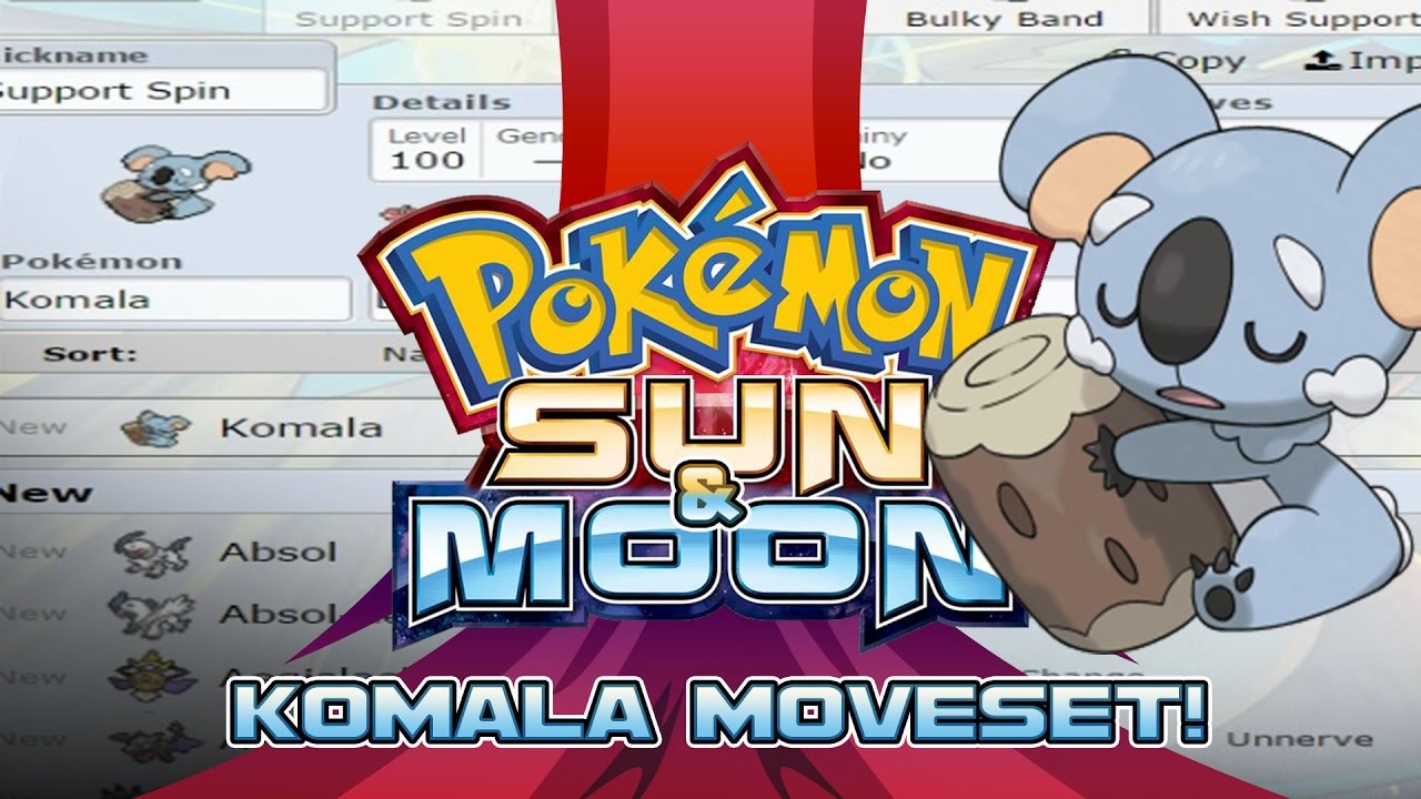 Komala Moveset Guide! How to use Komala! Pokemon Sun and Moon! w/ PokeaimMD!