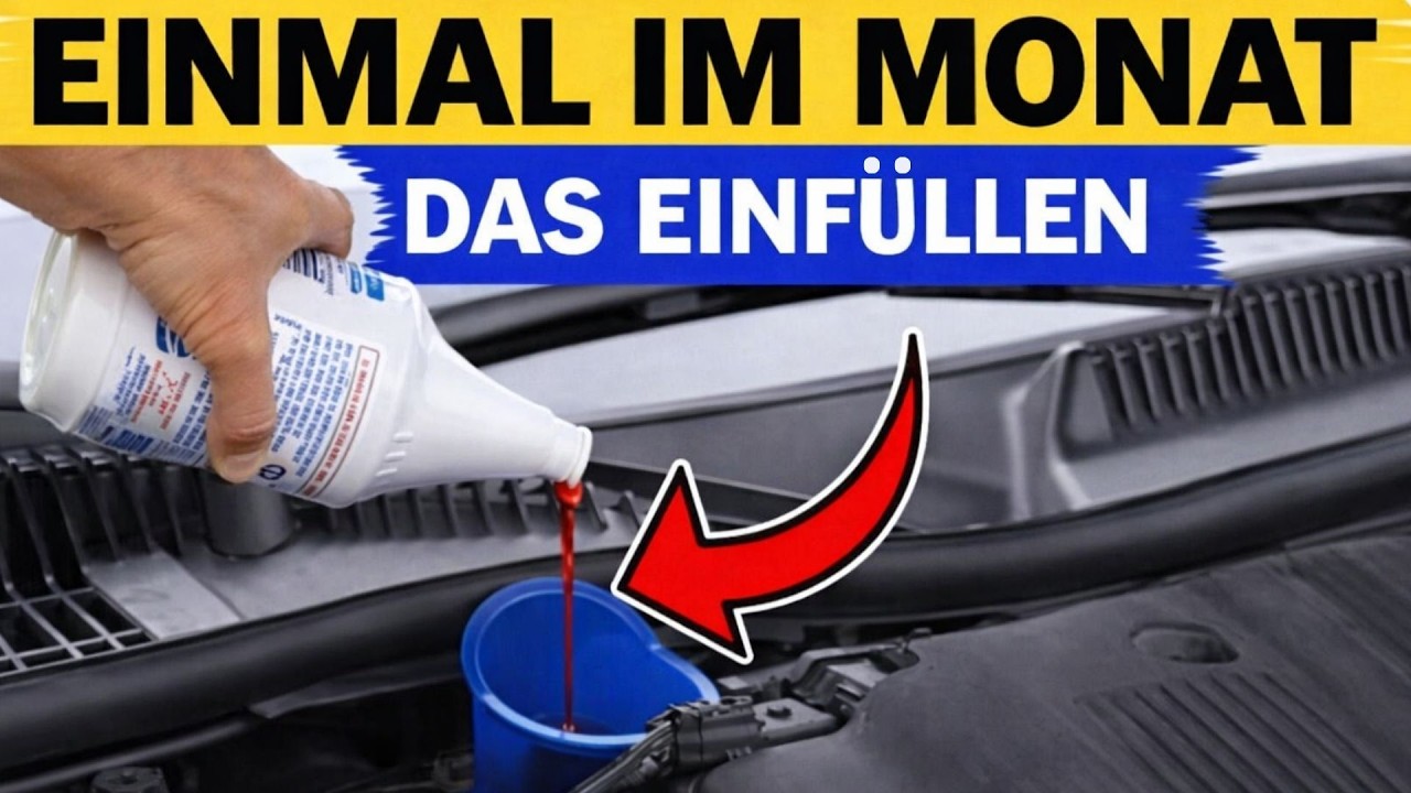 Mach DAS 1x im Monat und dein Motor hält ewig!