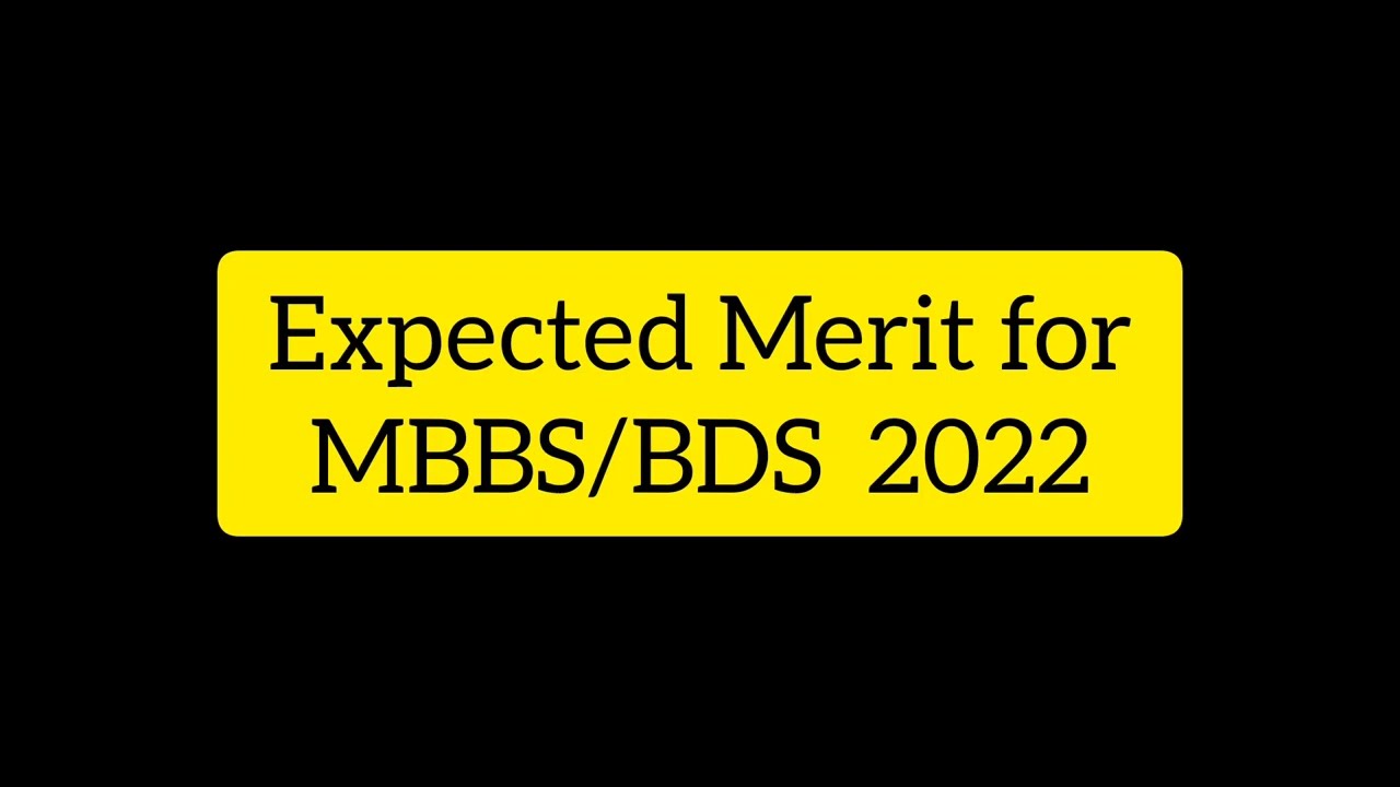 MBBS, BDS Expected Merit 2022, No of seats, Merit Formula, Previous merit KMU, AIMC Explained