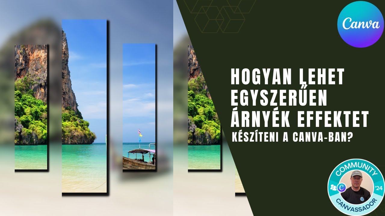 Hogyan lehet egyszerűen árnyék effektet készíteni a Canva-ban?