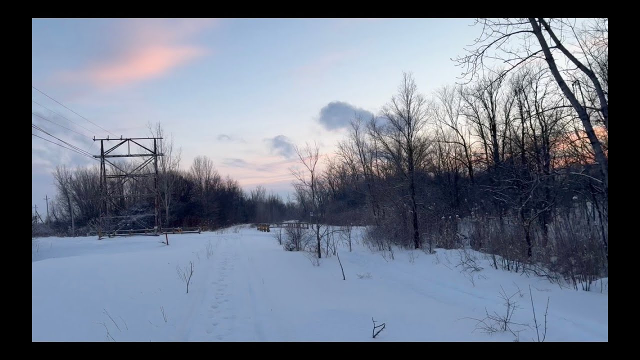 4K Walking in Snow ❄️ Relaxing Ambient Sounds for Deep Work & Focus | Canada