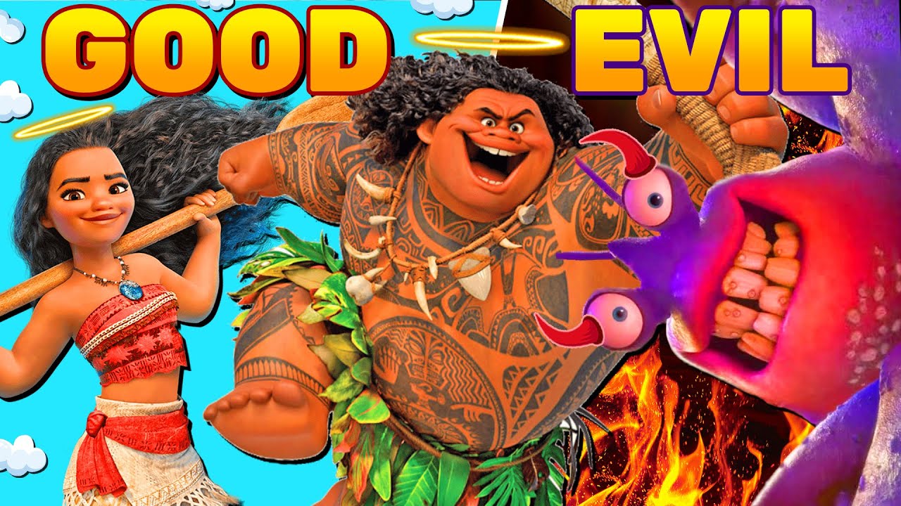 Moana Characters: Good to Evil 🌸