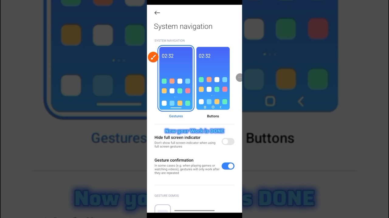 Redmi 14C System Navigation gestures  | Redmi 14C Side Back bar | Bottom Home Bar