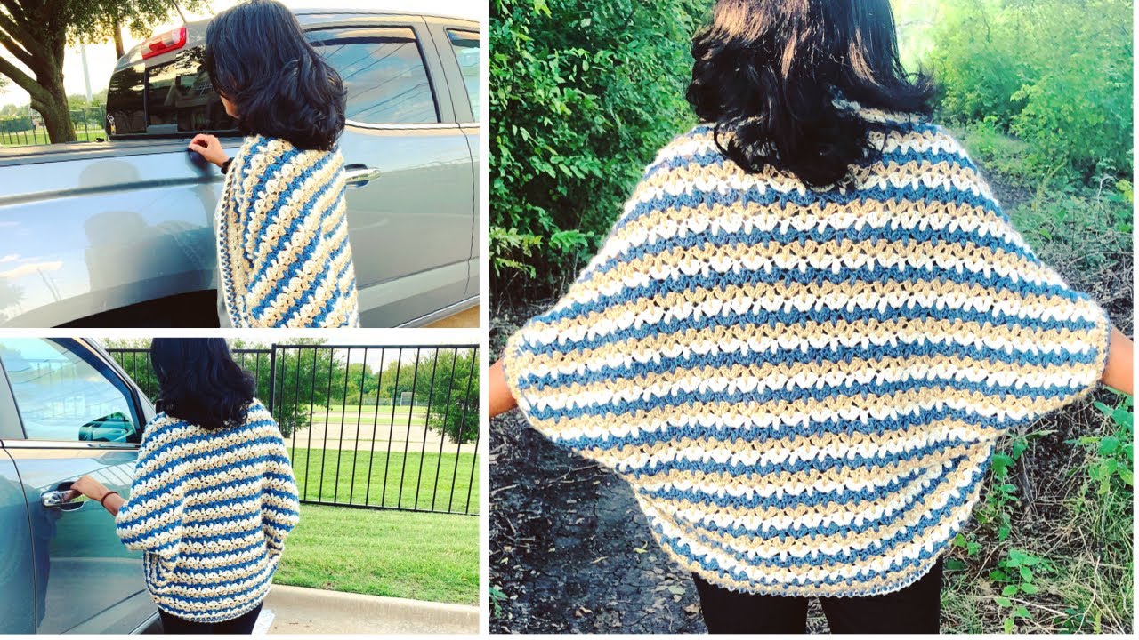 Crochet women cocoon cardigan|step by step|crochet shrug for beginners