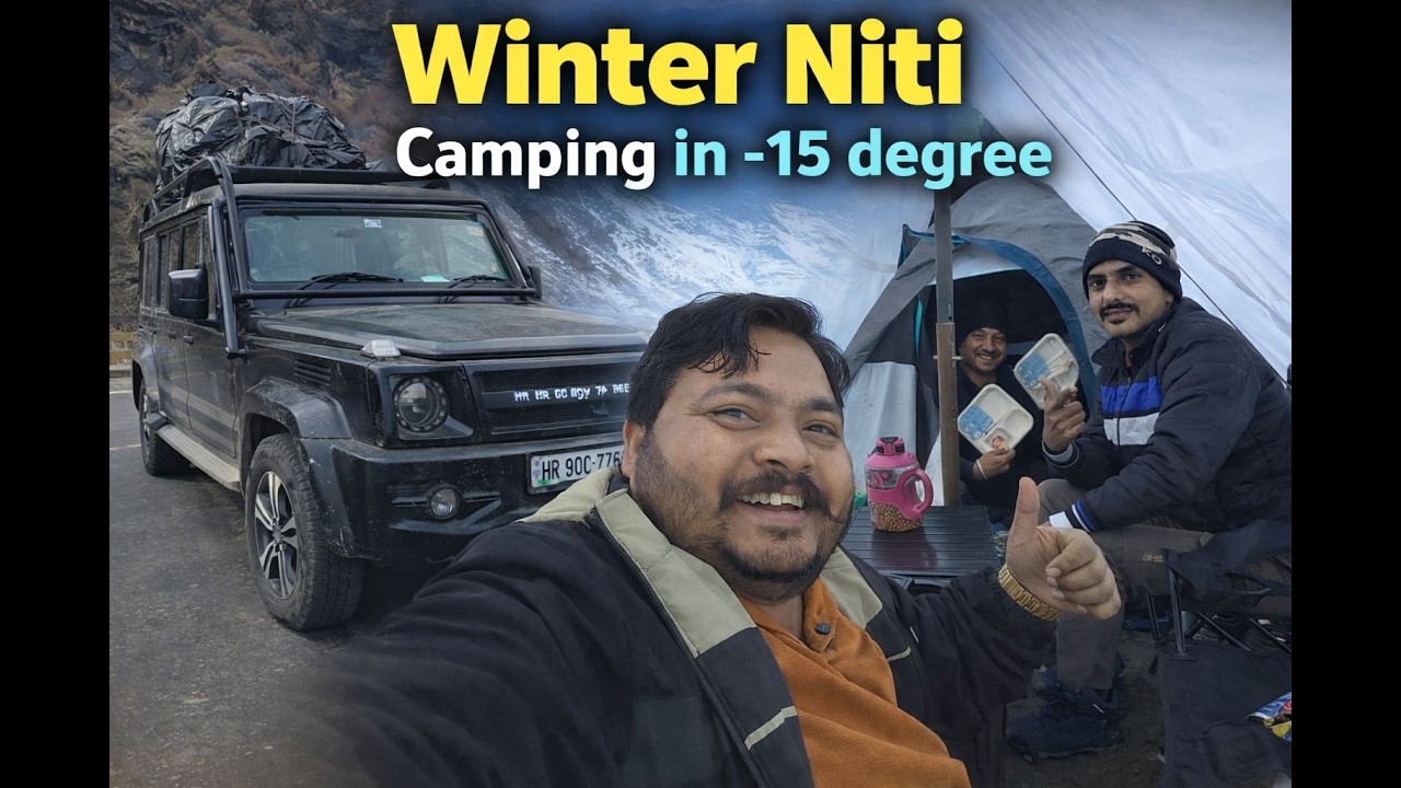 Force Gurkha in Niti valley 2026, Camping in winters -15 Degree