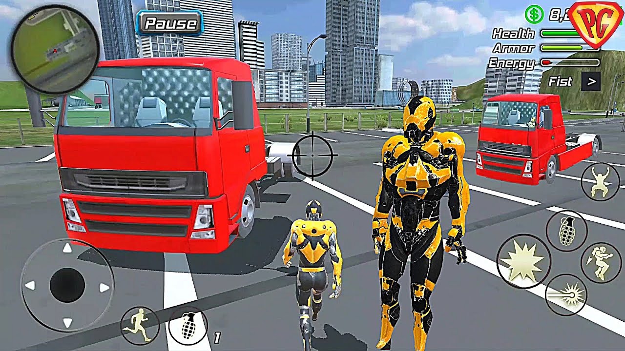 Super Crime Steel War Hero Iron Flying Mech Robot #42 Truck Driver