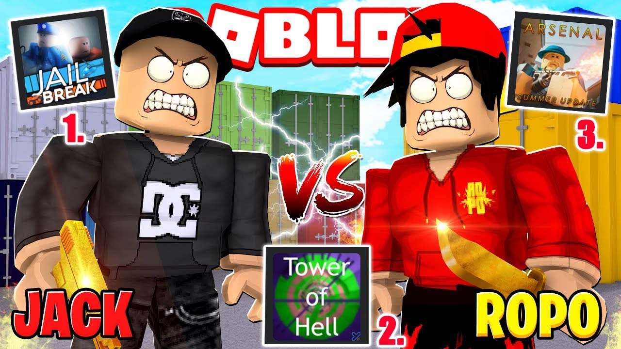 ROPO vs JACK... WHO IS THE BEST AT ROBLOX....?