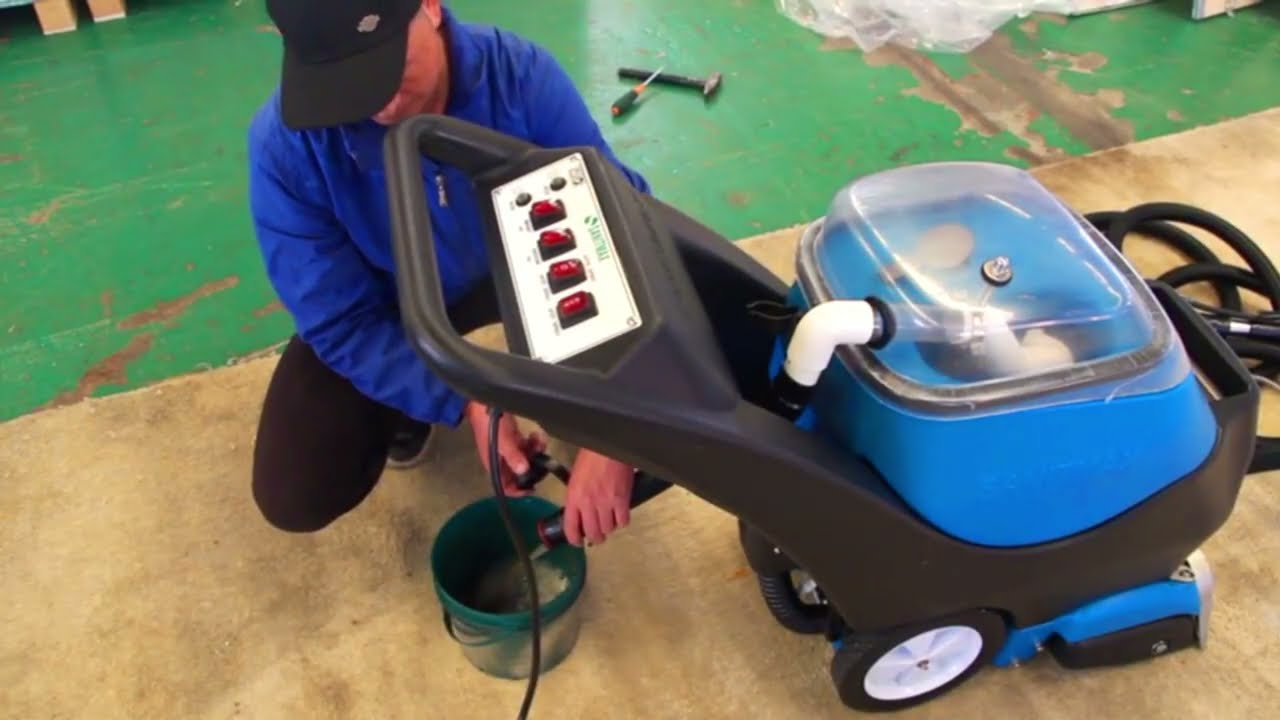 Professional Carpet Extractor for Hotels, Offices & Schools | Sanitmax SM350 Walk-Behind Extractor