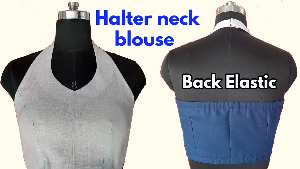 Halter Neck पीछे इलास्टिक के साथ