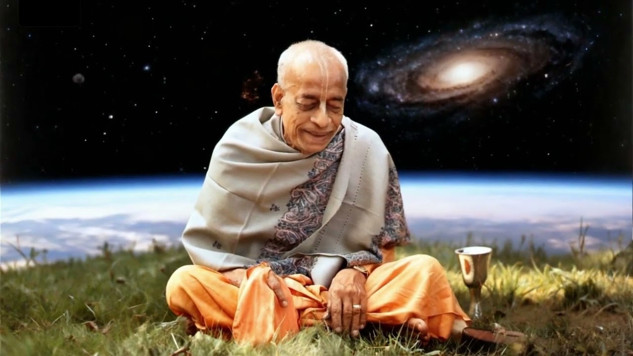 Srila Prabhupada Chanting Hare Krishna Maha Mantra