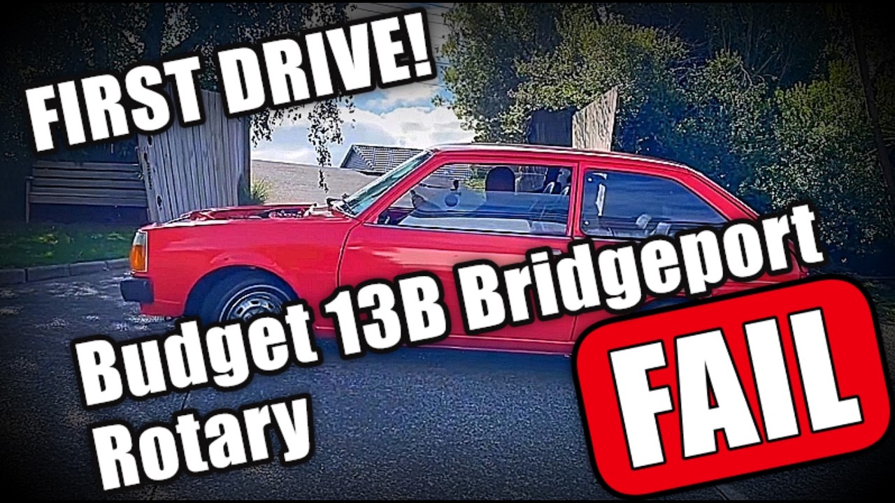 FAIL!! FIRST DRIVE in the Budget Home Built 13B Rotary DIDN'T GO TO PLAN!