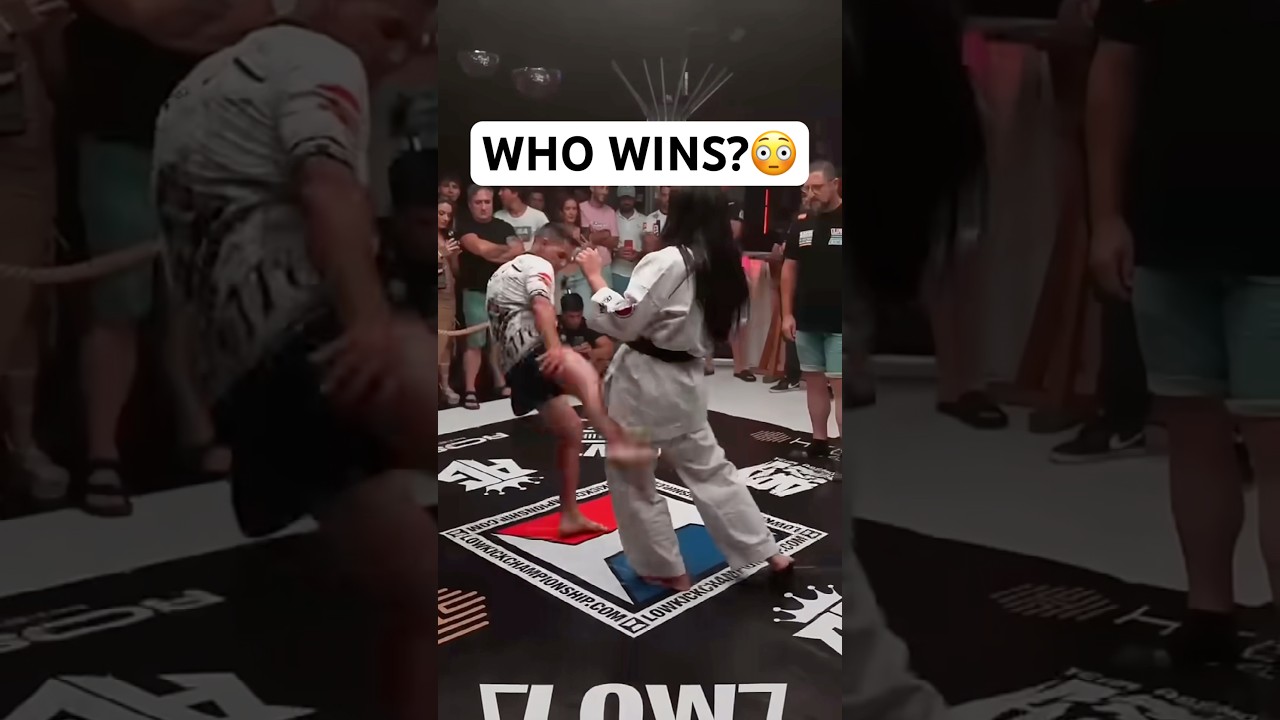 Man vs Woman Low Kick Battle.. Who Wins? 😳