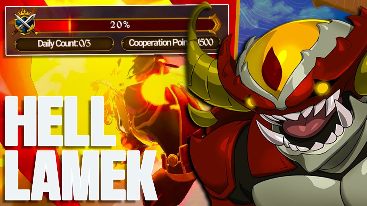 UR Escanor Destroys Crab Boss Lamek on Hell Difficulty! 3 Turn Team!