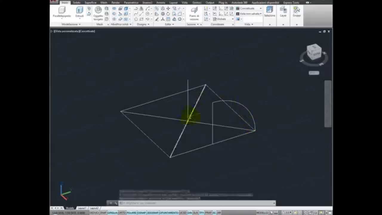 Come costruire una Volta a Crociera - Groin Vault - e a Botte con Autocad - Architettura