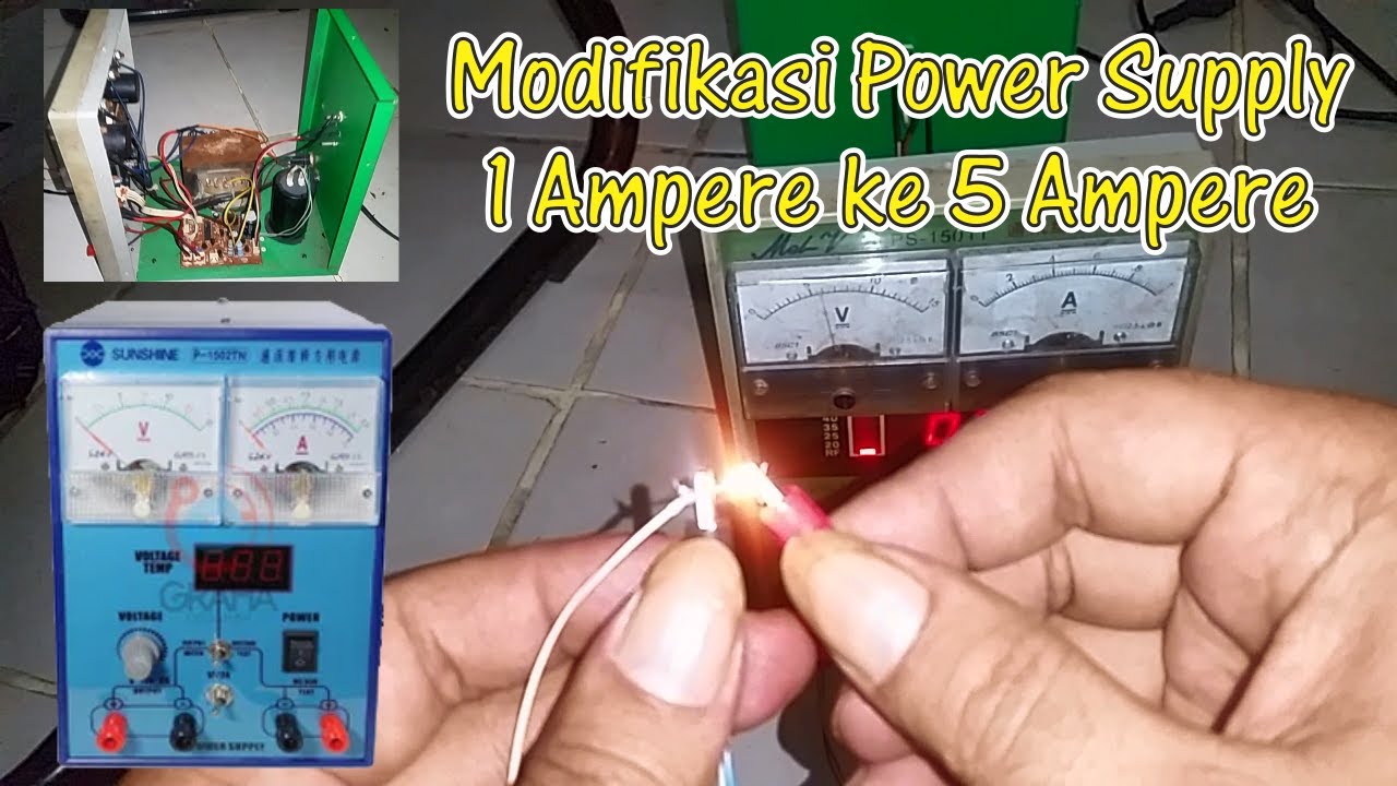 Modif Power Supply 1 Ampere ke 5 Ampere Penghacur Short