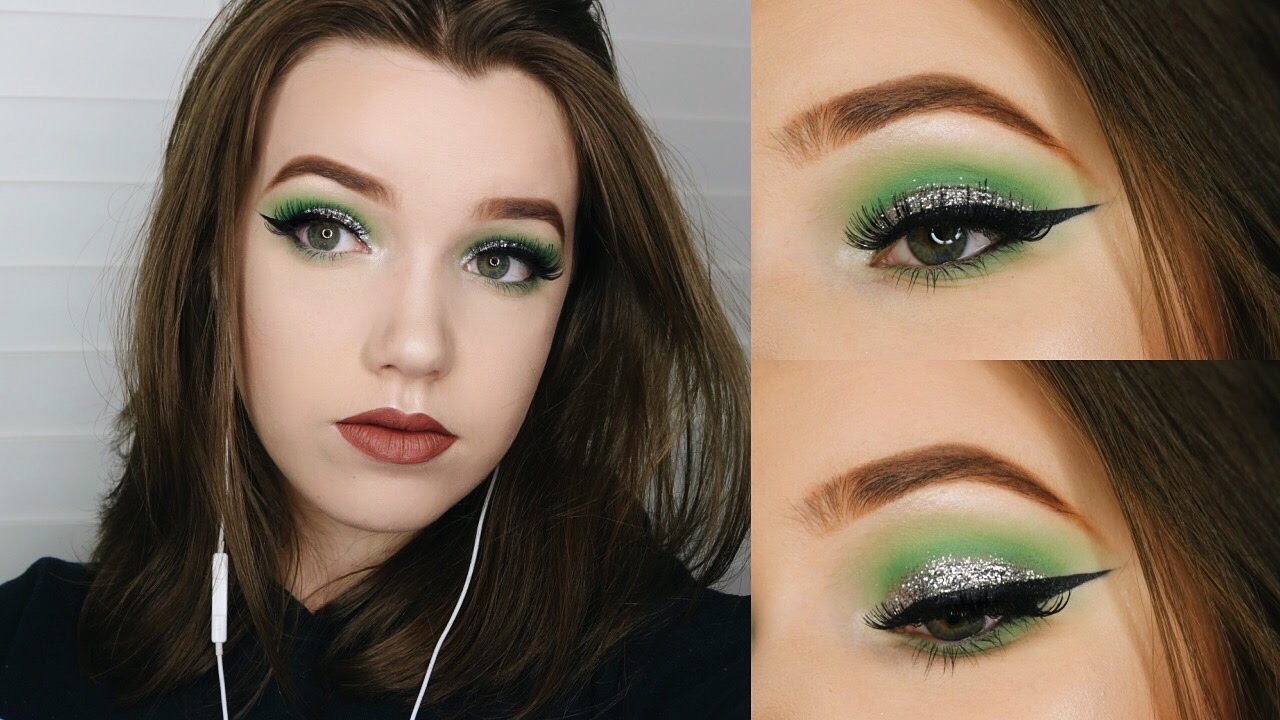 SLYTHERIN INSPIRED HOGWARTS HOUSES MAKEUP TUTORIAL // Harry Potter Series