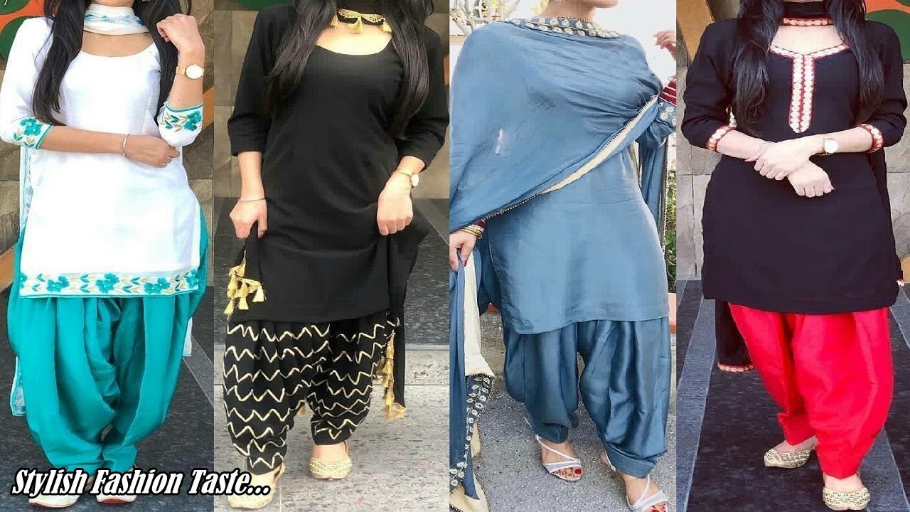 Best simple punjabi suit images | Plain salwar kameez  and plain suits design 2019