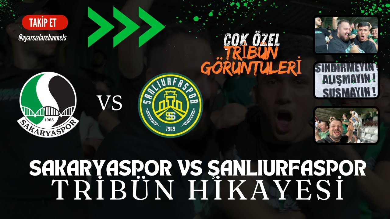 SAKARYASPOR - ŞANLIURFASPOR TRİBÜNDEN MAÇ HİKAYESİ-MAÇ ÖZETİ  14.09.2024 @Sakaryaspor @Tatangalar90