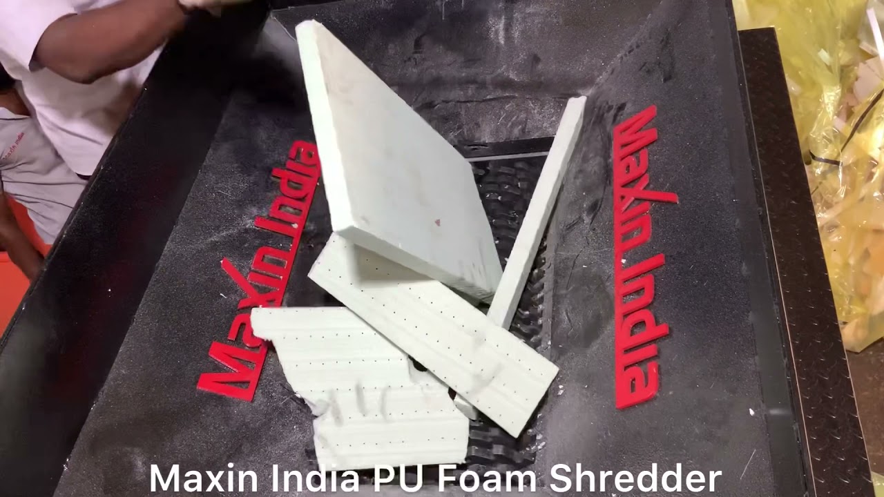 PU Foam Shredder, PU Foam shredding machine, PU Foam crusher, PU Foam crushing Machine, AFR shredder
