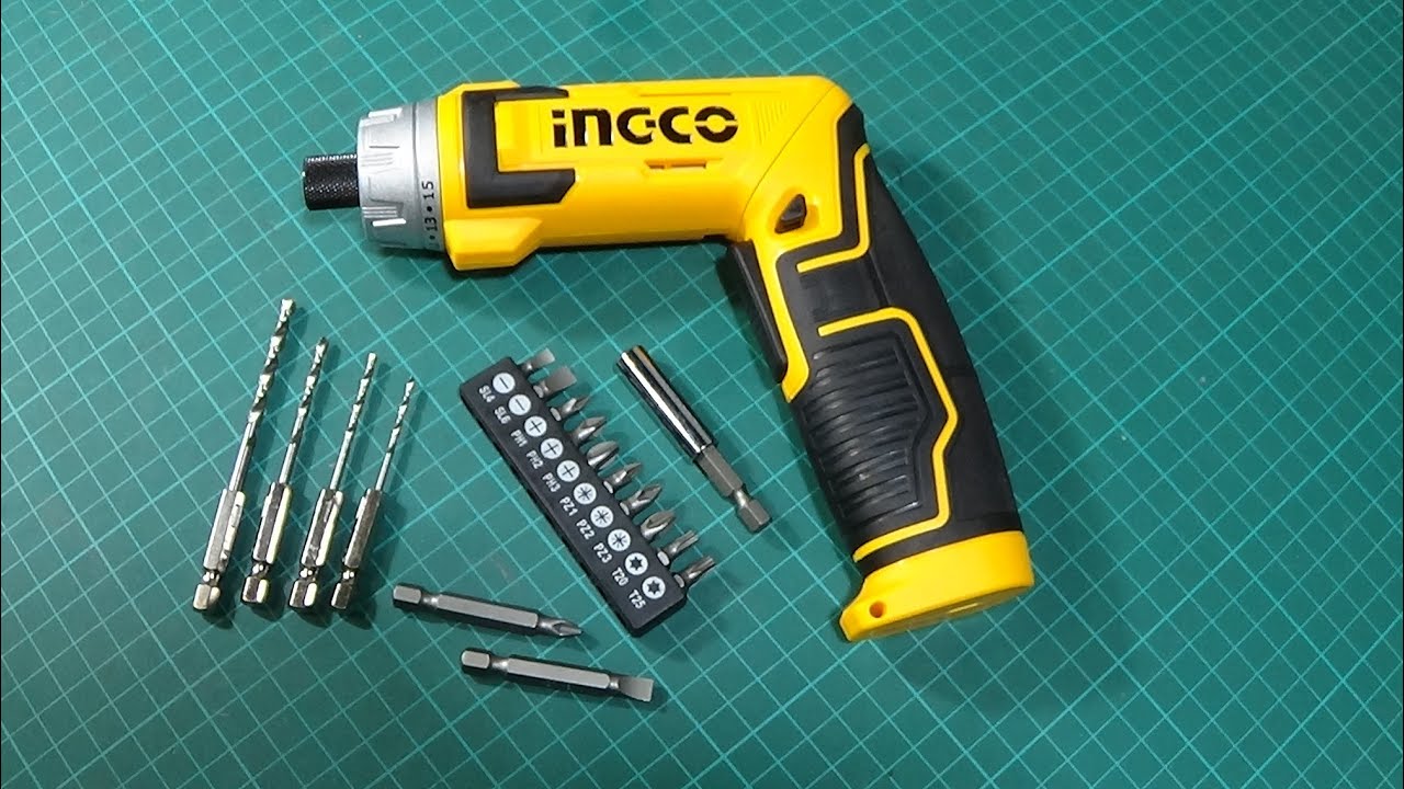 INGCO  CDSLIO802 8V LITHIUM ION CORDLESS SCREWDRIVER SET REVIEW.