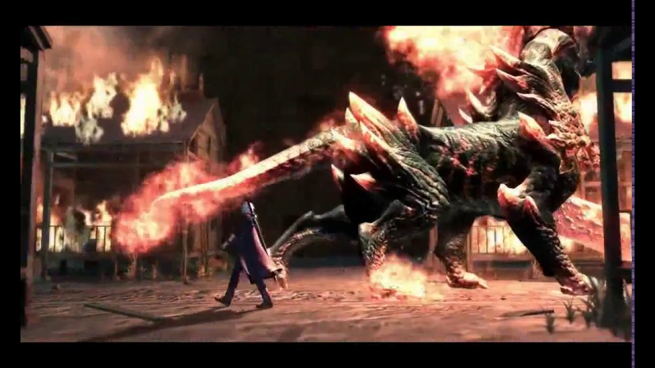 Devil May Cry 4 противостояние Nero vs Belial (rus)