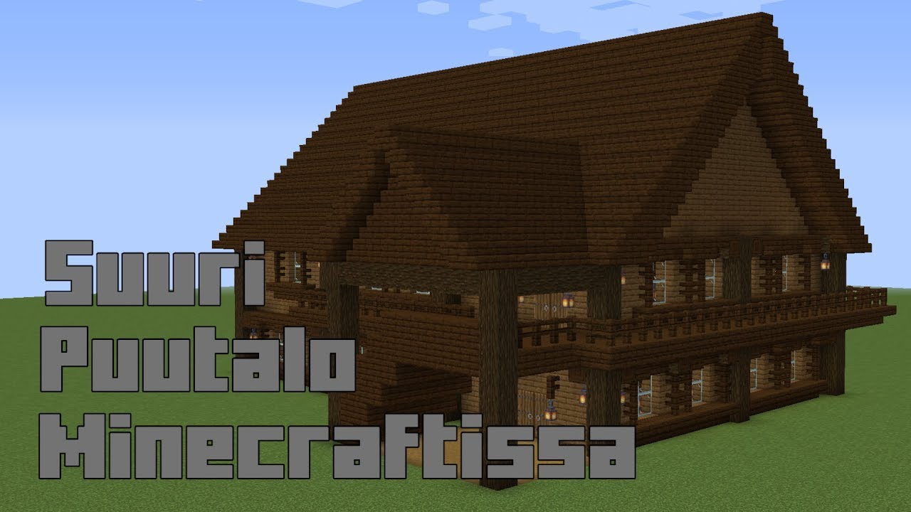 Minecraft puutalon rakentaminen