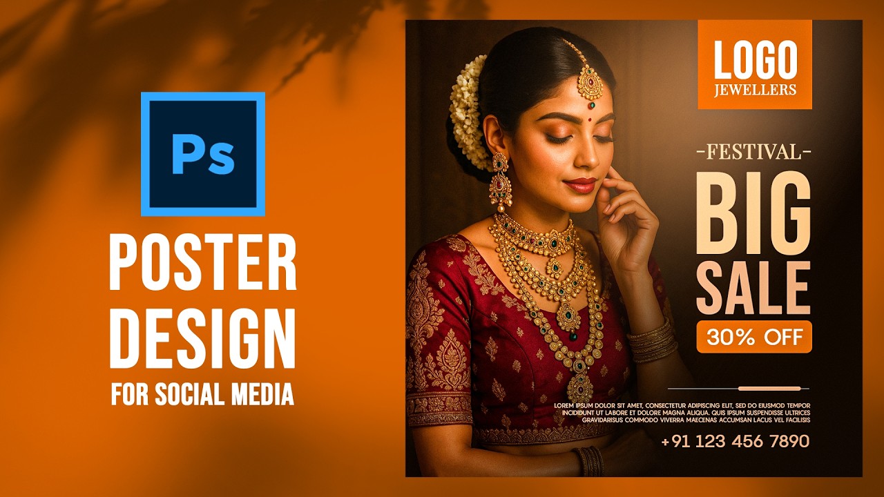 How to Create Festival Banner Design in Photoshop  Viral Tutorial