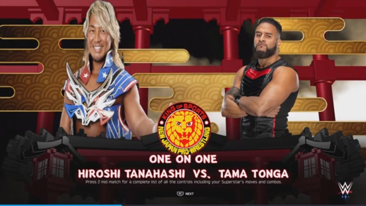 WWE 2K25　棚橋弘至 VS タマ·トンガ